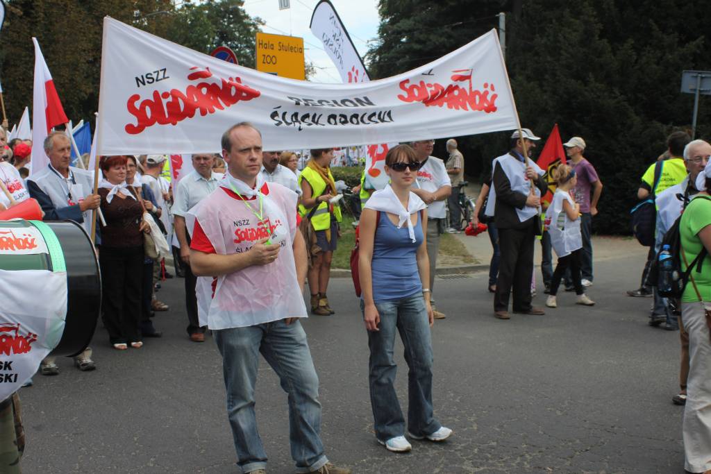 Związkowcy manifestowali we Wrocławiu