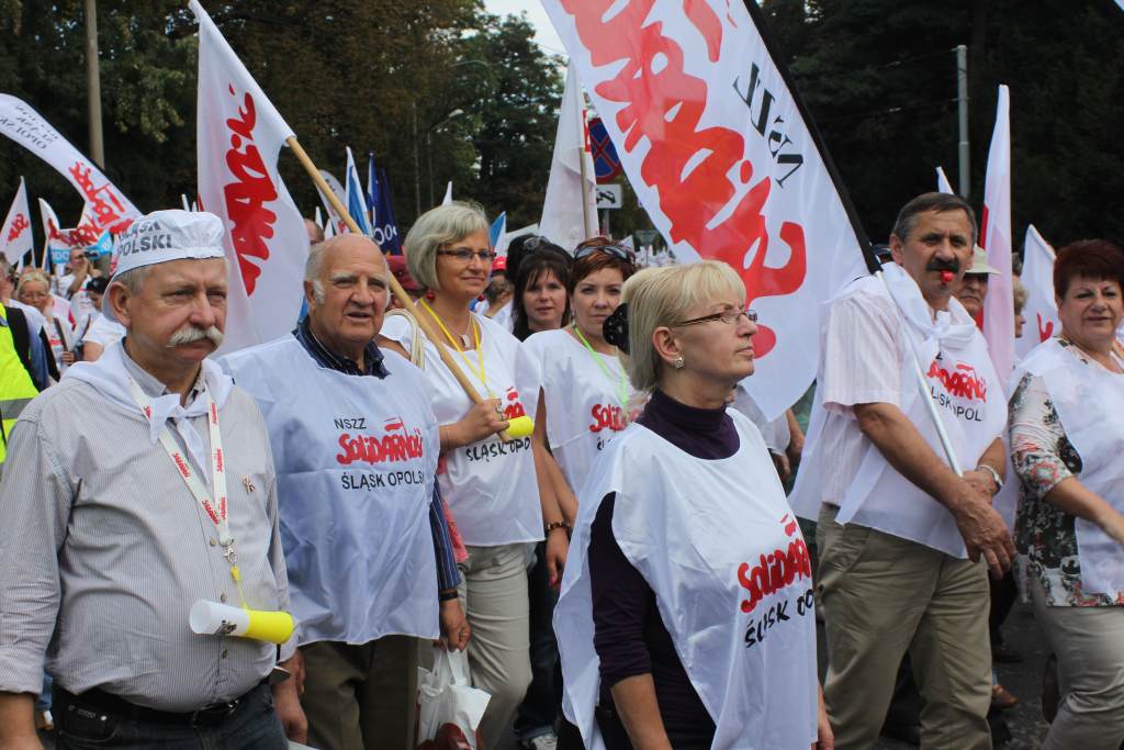 Związkowcy manifestowali we Wrocławiu