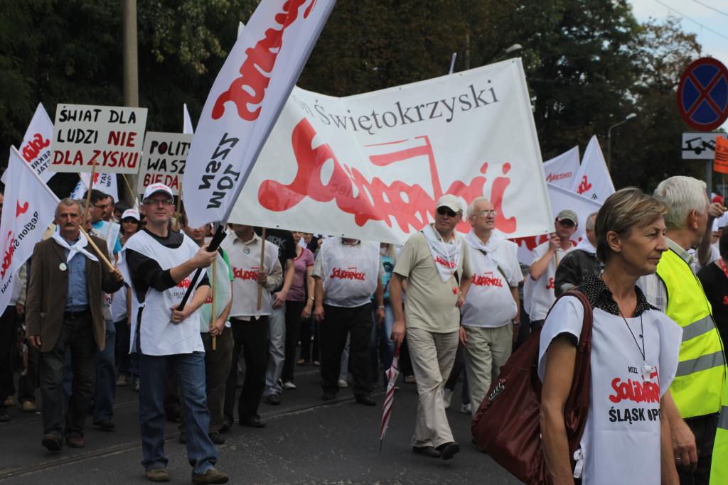 Związkowcy manifestowali we Wrocławiu