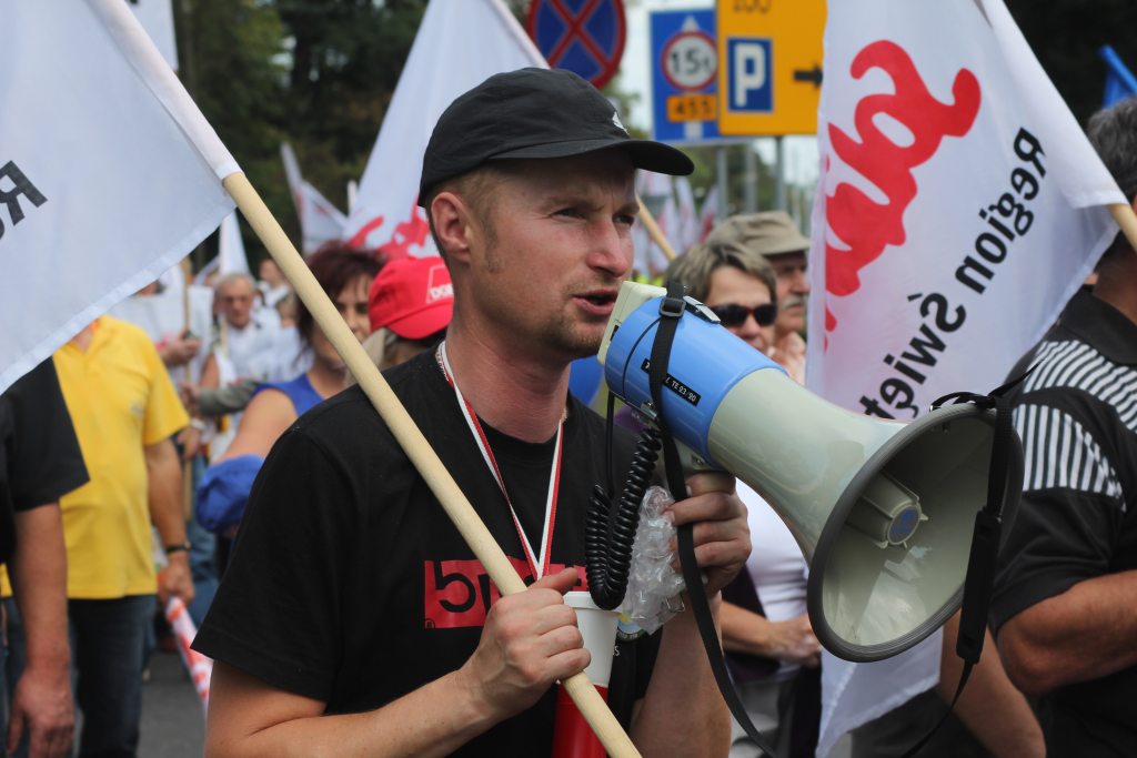 Związkowcy manifestowali we Wrocławiu