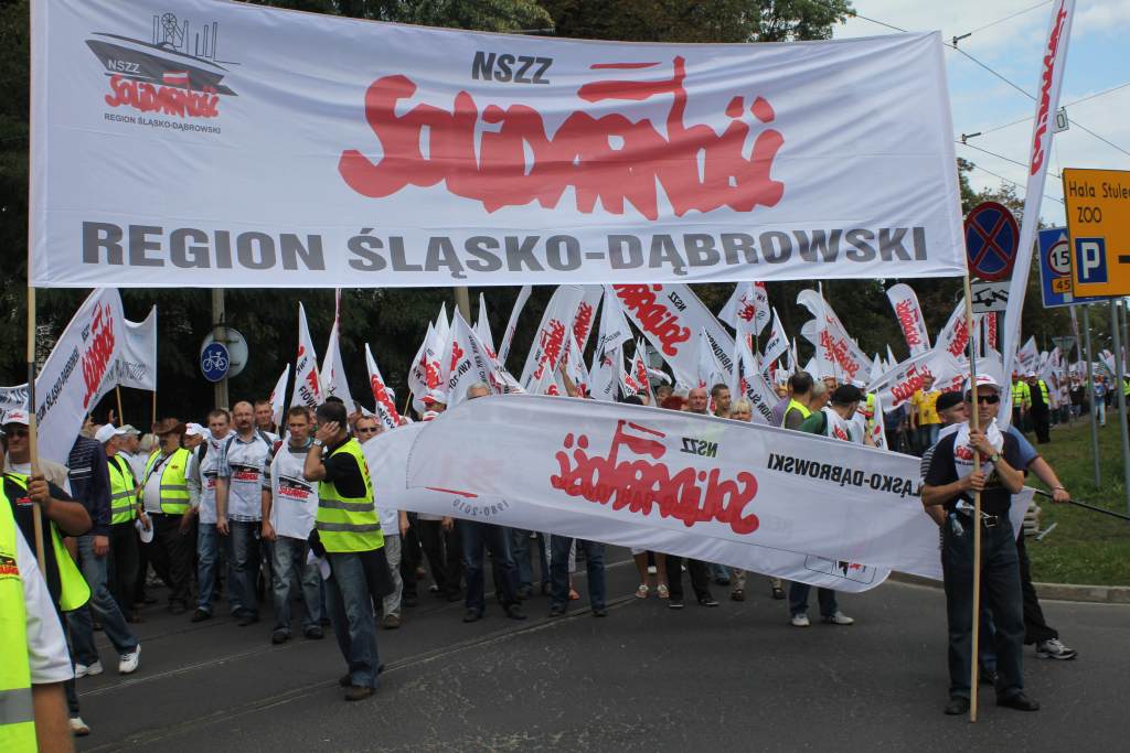 Związkowcy manifestowali we Wrocławiu