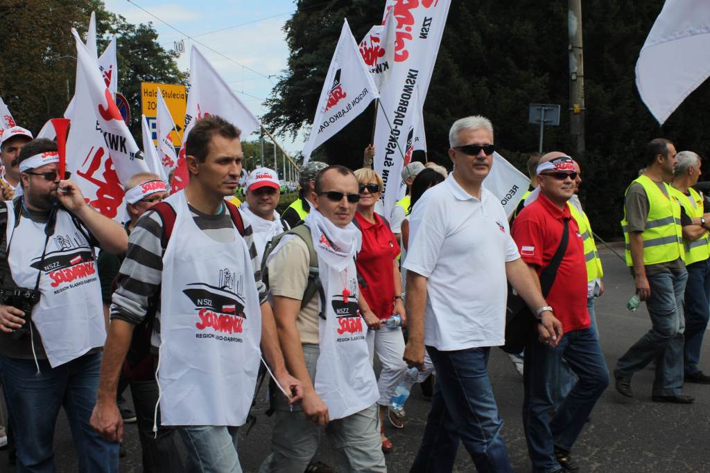 Związkowcy manifestowali we Wrocławiu
