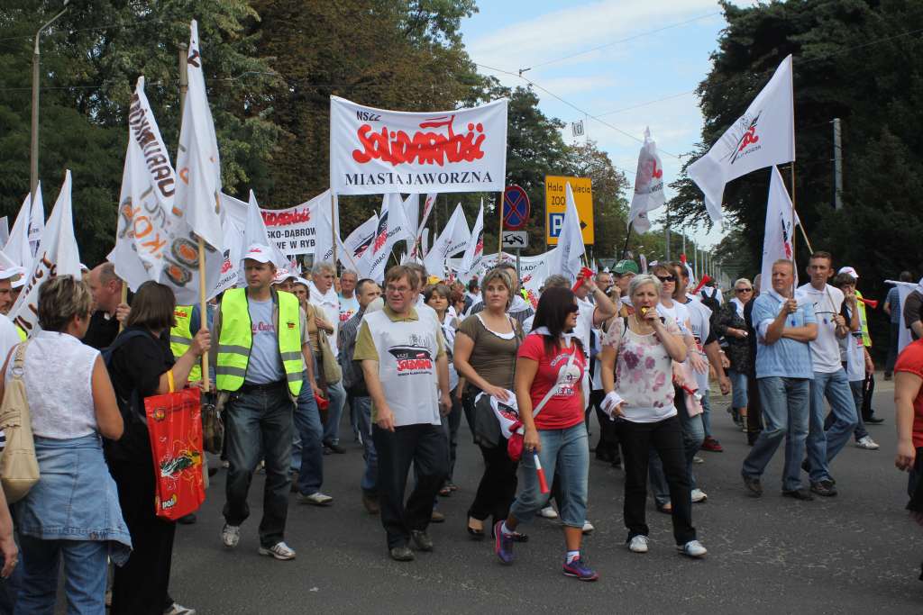 Związkowcy manifestowali we Wrocławiu