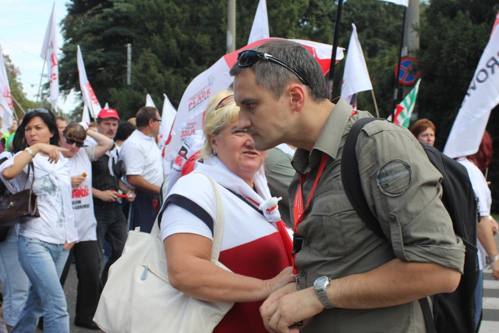 Związkowcy manifestowali we Wrocławiu