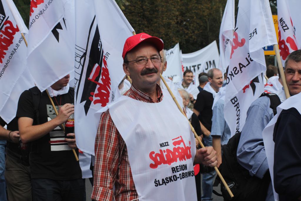 Związkowcy manifestowali we Wrocławiu
