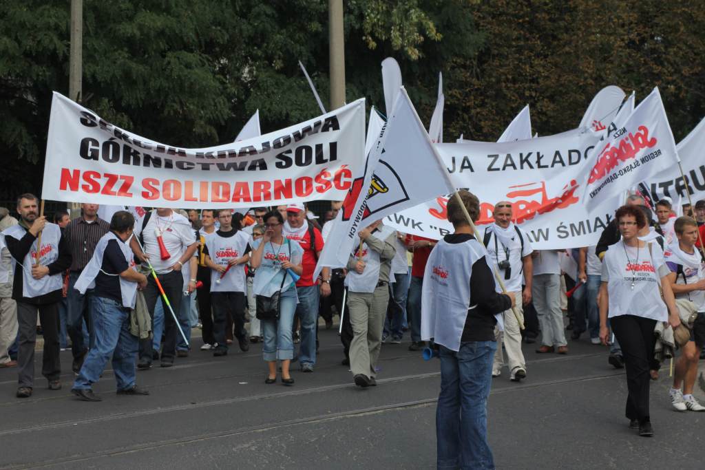 Związkowcy manifestowali we Wrocławiu