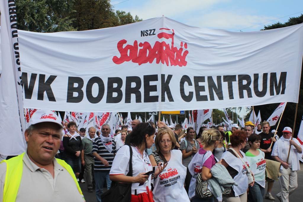Związkowcy manifestowali we Wrocławiu