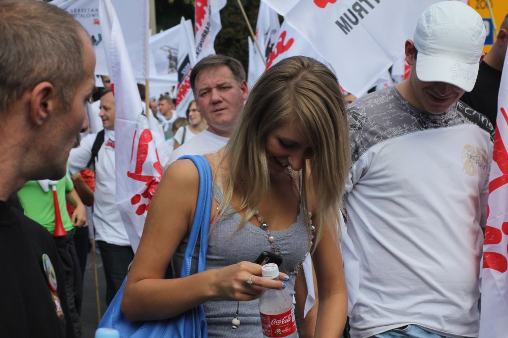 Związkowcy manifestowali we Wrocławiu