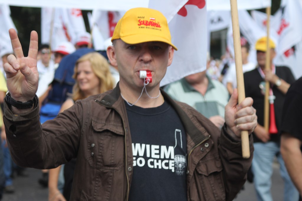 Związkowcy manifestowali we Wrocławiu