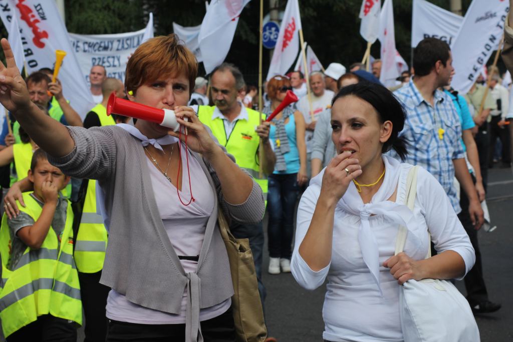 Związkowcy manifestowali we Wrocławiu