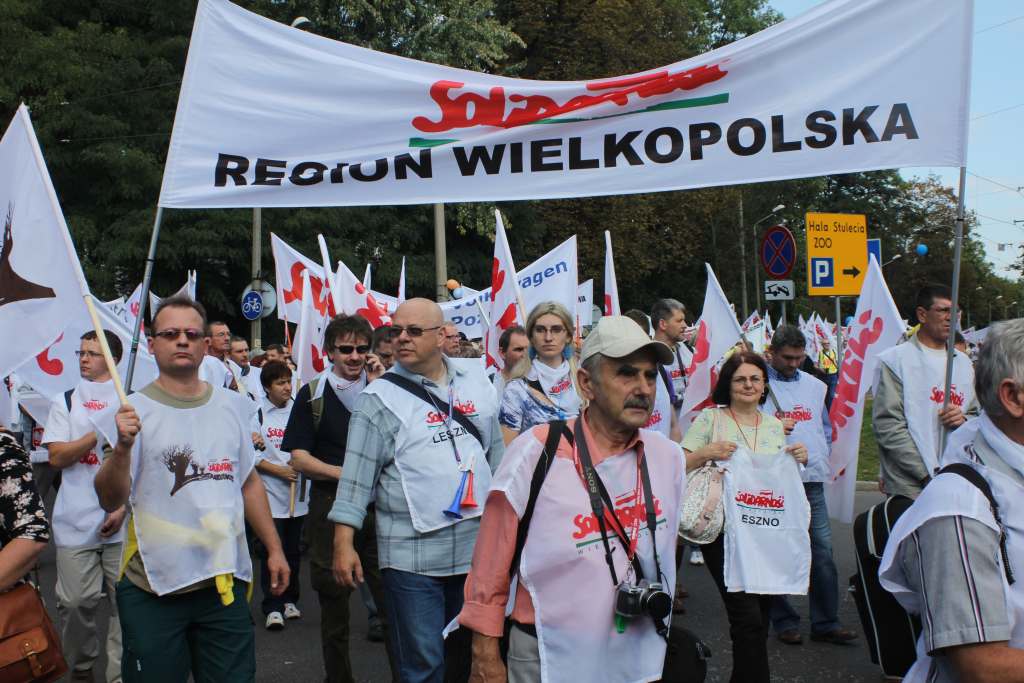 Związkowcy manifestowali we Wrocławiu