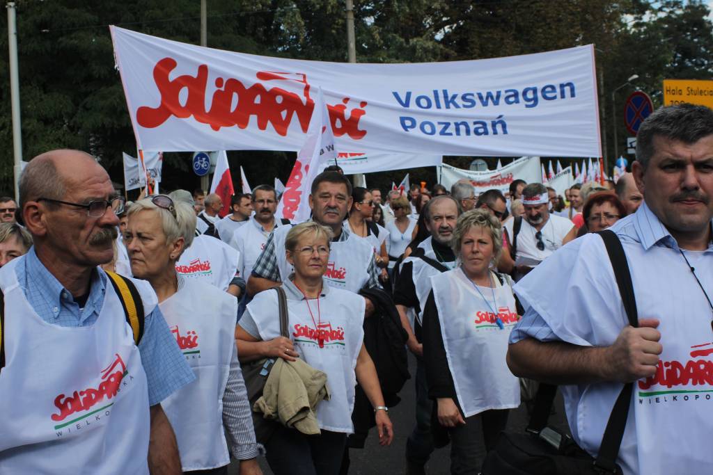 Związkowcy manifestowali we Wrocławiu
