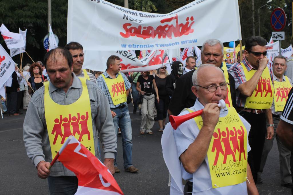Związkowcy manifestowali we Wrocławiu