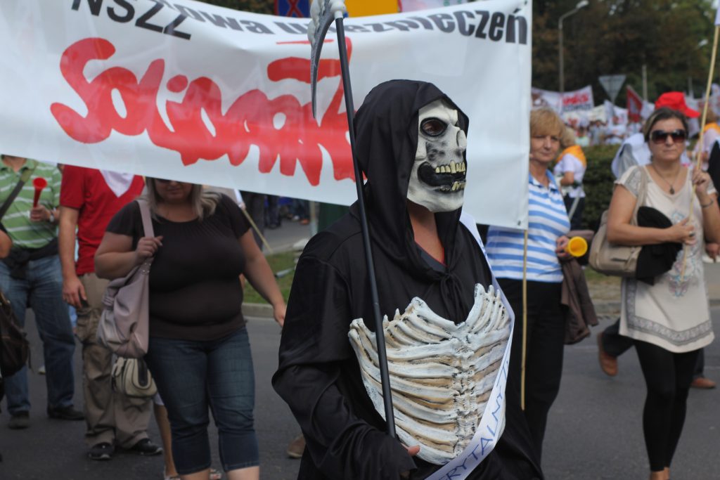 Związkowcy manifestowali we Wrocławiu