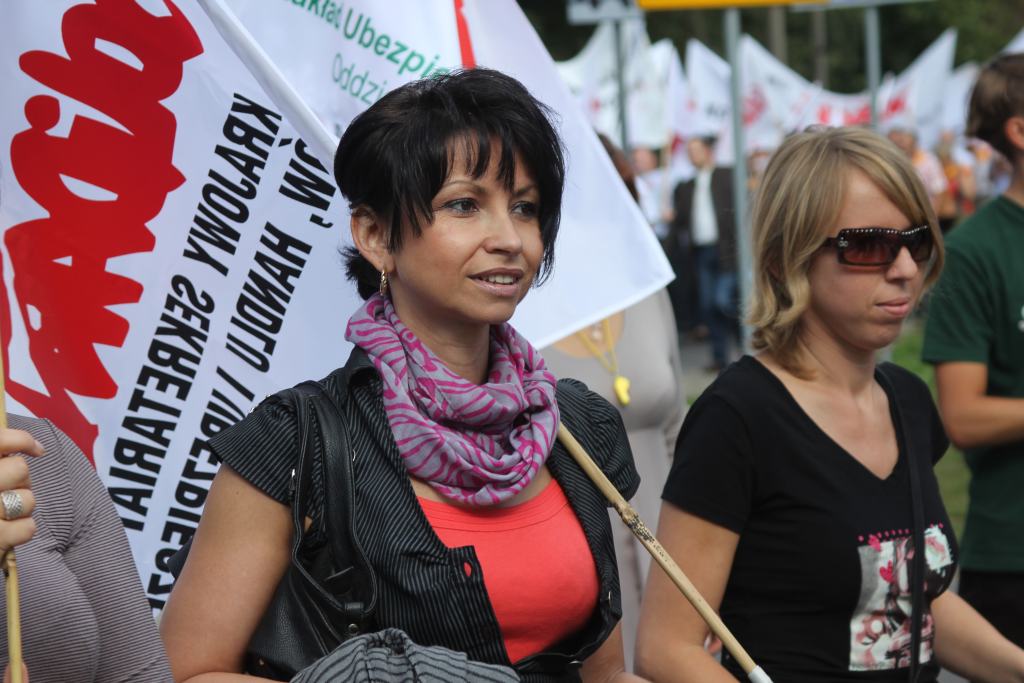 Związkowcy manifestowali we Wrocławiu