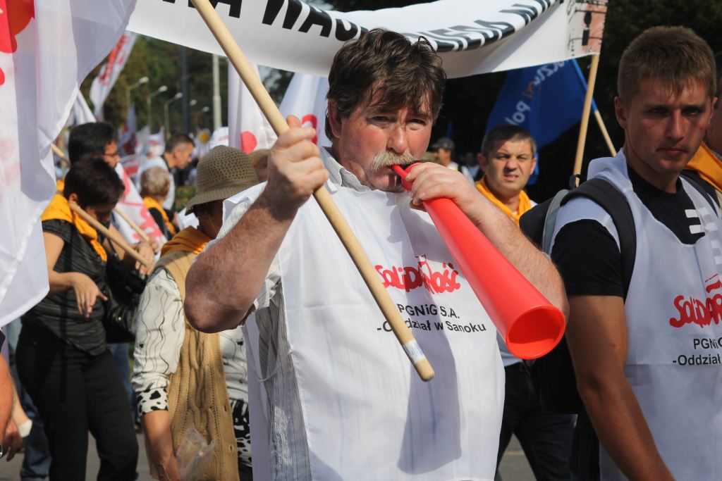 Związkowcy manifestowali we Wrocławiu