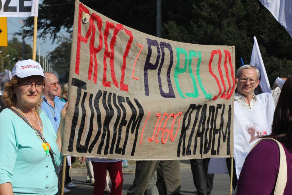 Związkowcy manifestowali we Wrocławiu