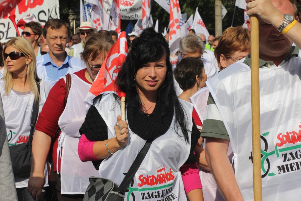 Związkowcy manifestowali we Wrocławiu