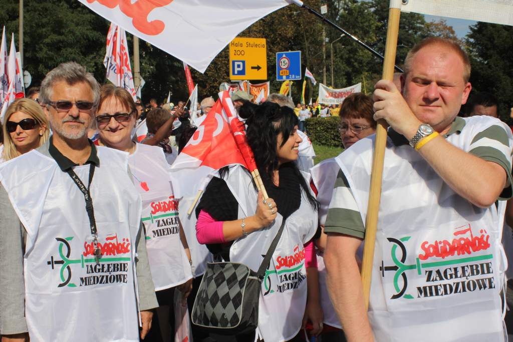 Związkowcy manifestowali we Wrocławiu