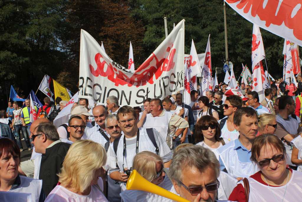 Związkowcy manifestowali we Wrocławiu