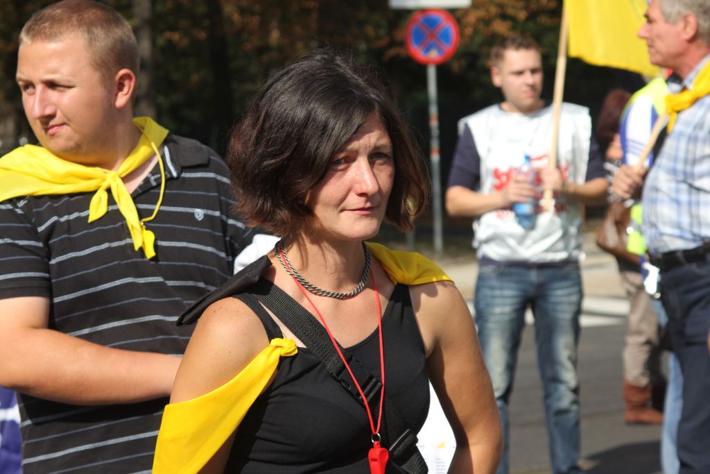 Związkowcy manifestowali we Wrocławiu