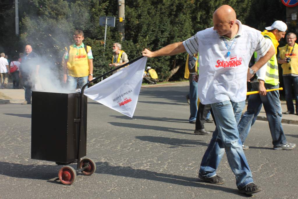 Związkowcy manifestowali we Wrocławiu