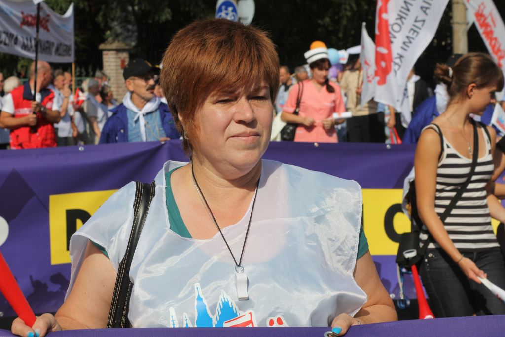 Związkowcy manifestowali we Wrocławiu