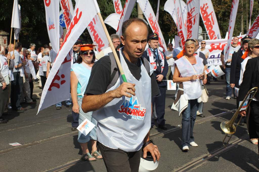 Związkowcy manifestowali we Wrocławiu