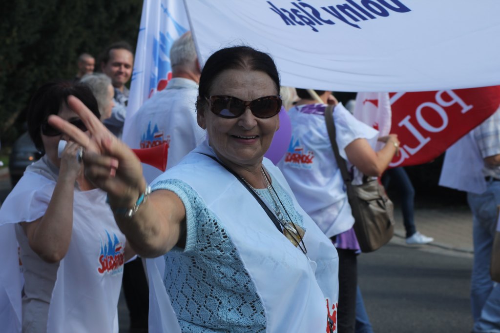 Związkowcy manifestowali we Wrocławiu