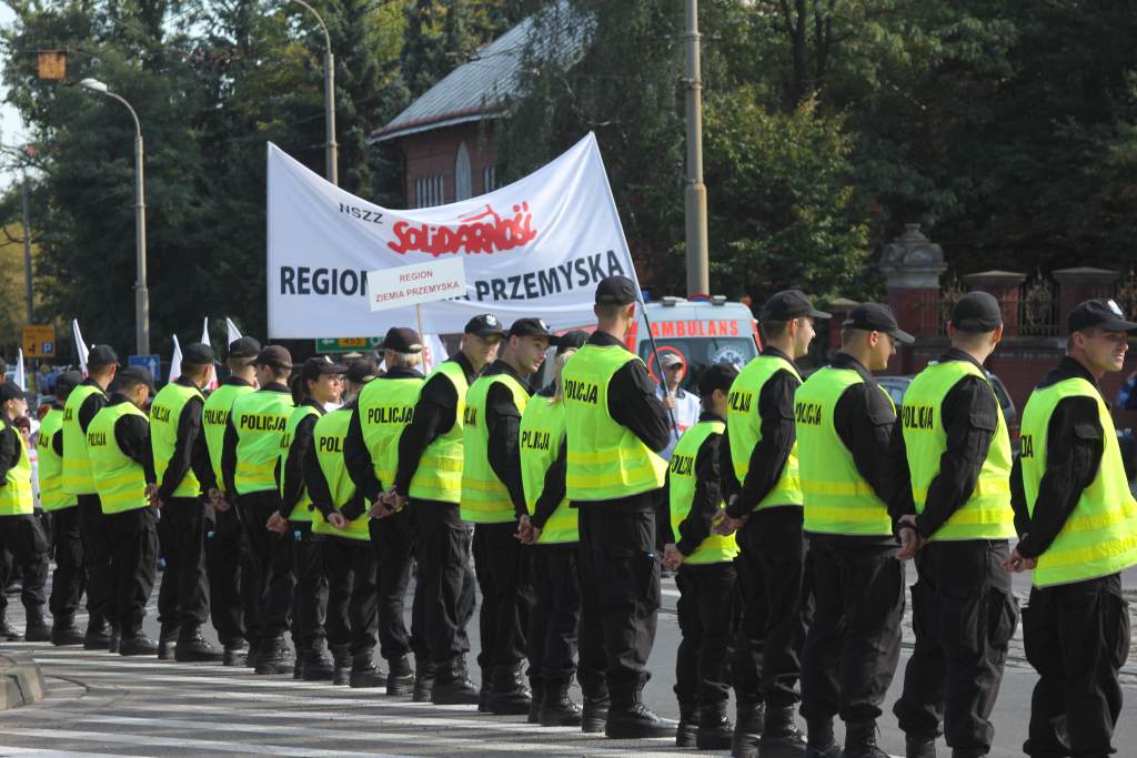 Związkowcy manifestowali we Wrocławiu