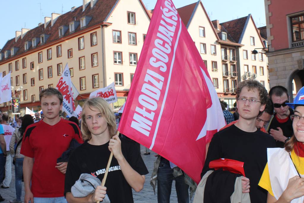 Związkowcy manifestowali we Wrocławiu