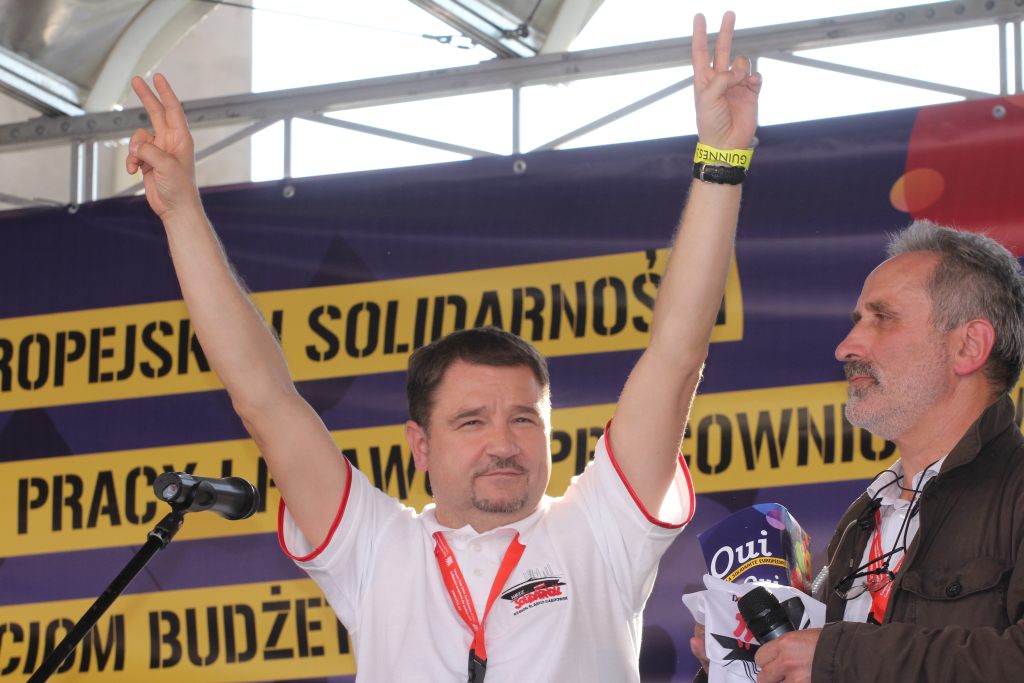 Związkowcy manifestowali we Wrocławiu