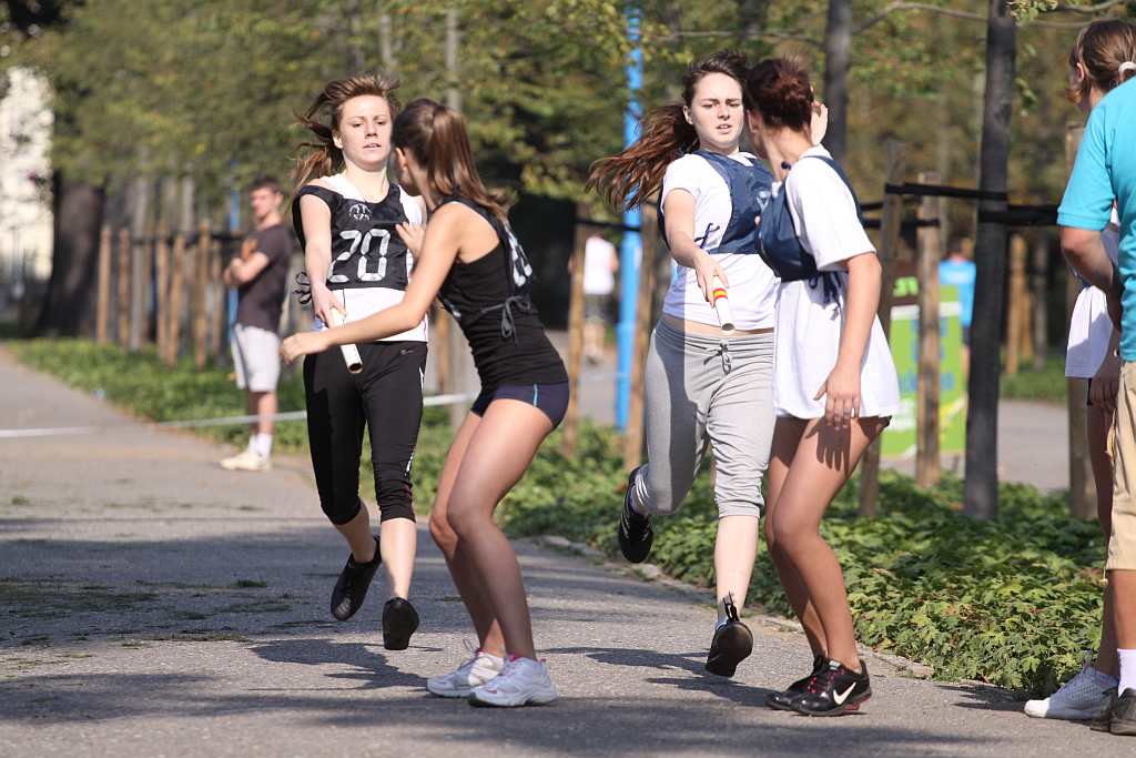 Biegi przełajowe w legnickim parku