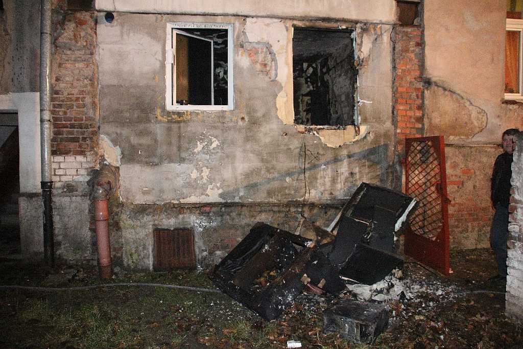 Pożar mieszkania przy ulicy Kartuskiej