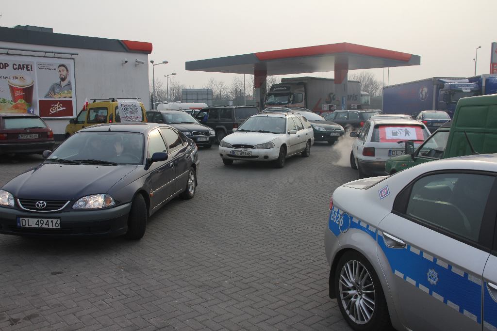 Blokada autostrady  A4