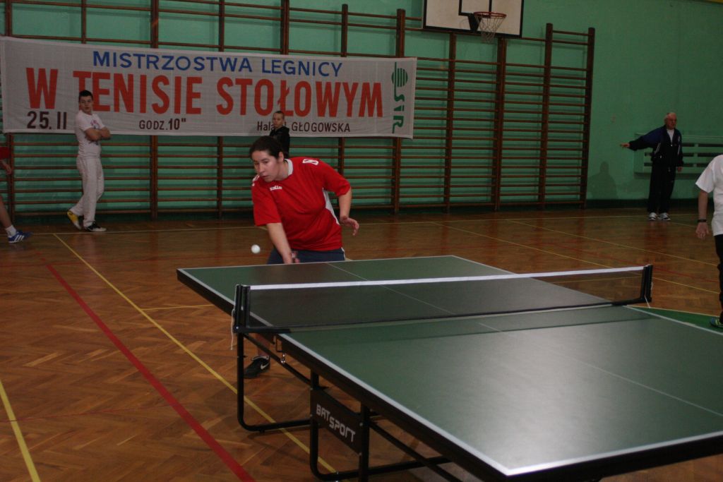 MISTRZOSTWA LEGNICY W TENISIE STOŁOWYM
