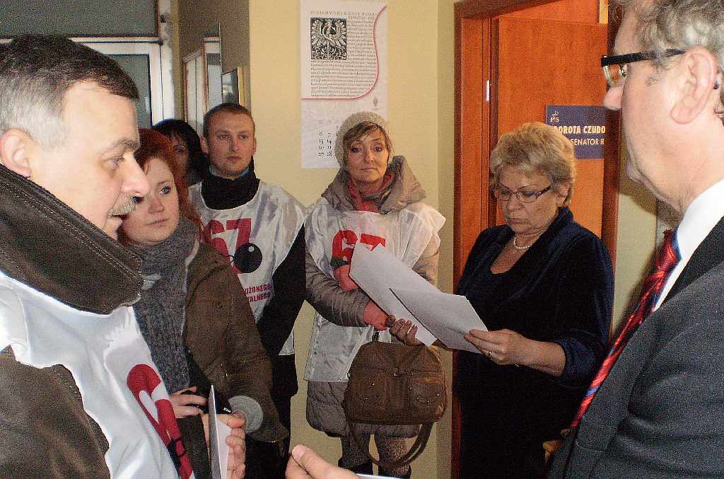 Związkowcy odwiedzili legnickie biura poselskie