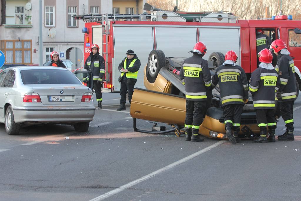 Wypadek na ulicy Leszczyńskiej