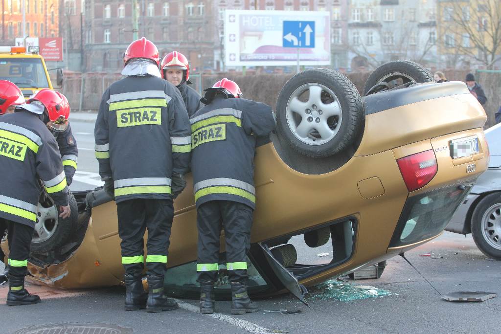 Wypadek na ulicy Leszczyńskiej