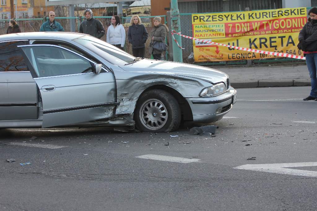 Wypadek na ulicy Leszczyńskiej
