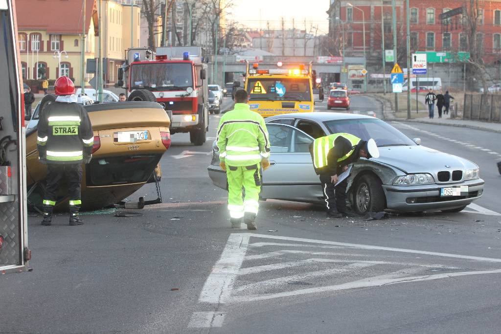 Wypadek na ulicy Leszczyńskiej