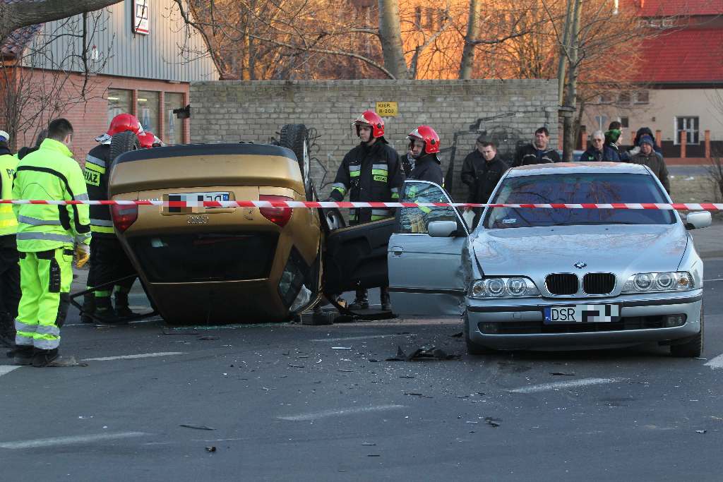 Wypadek na ulicy Leszczyńskiej