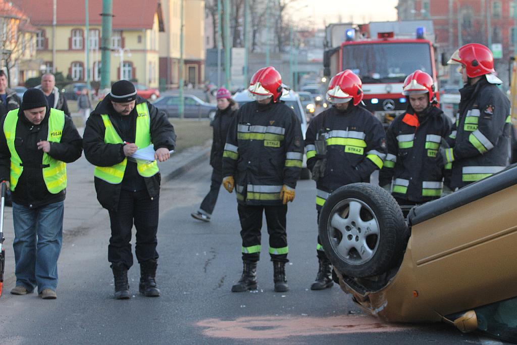 Wypadek na ulicy Leszczyńskiej