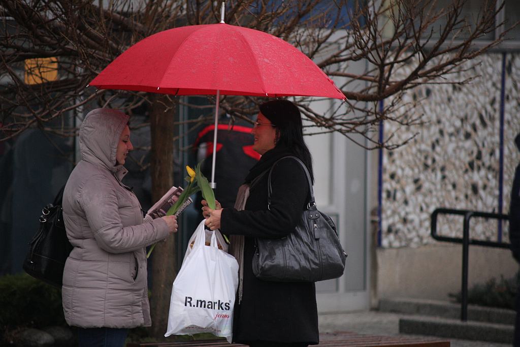 Piłkarze Miedzi rozdawali kwiaty