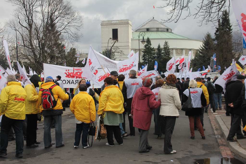 Manifestacja Solidarności w Warszawie