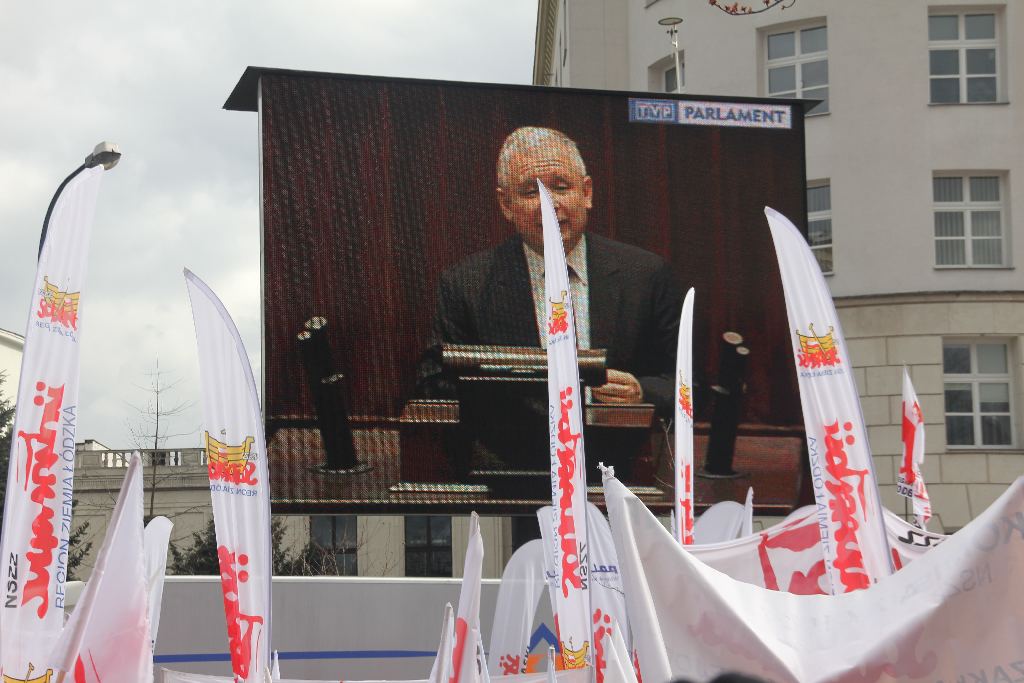 Manifestacja Solidarności w Warszawie