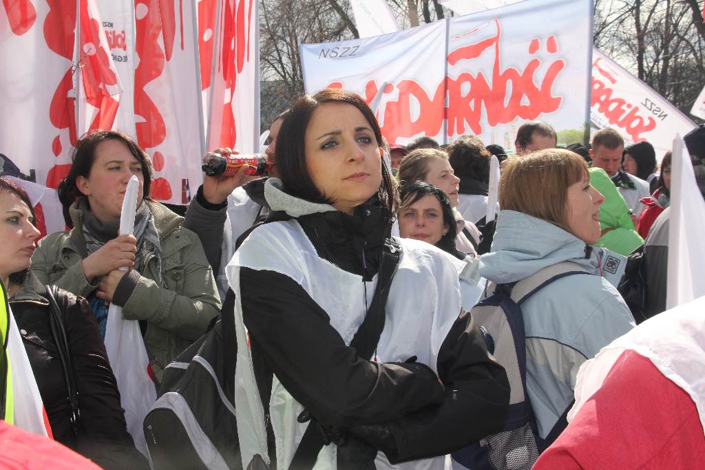 Manifestacja Solidarności w Warszawie