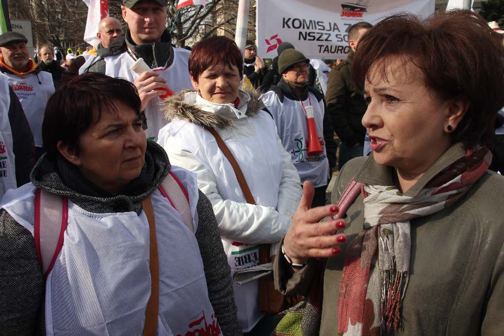 Manifestacja Solidarności w Warszawie