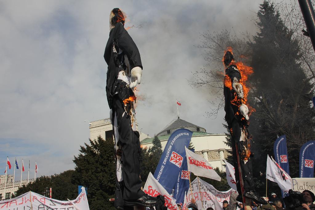 Manifestacja Solidarności w Warszawie