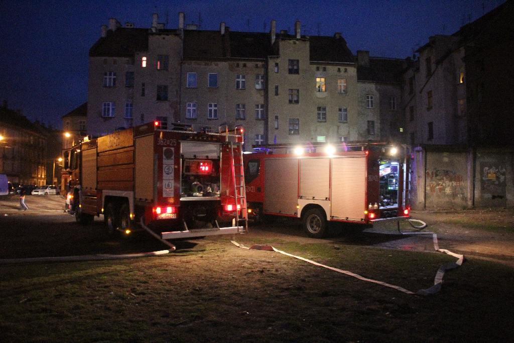 Palił się były hotel na Daszyńskiego